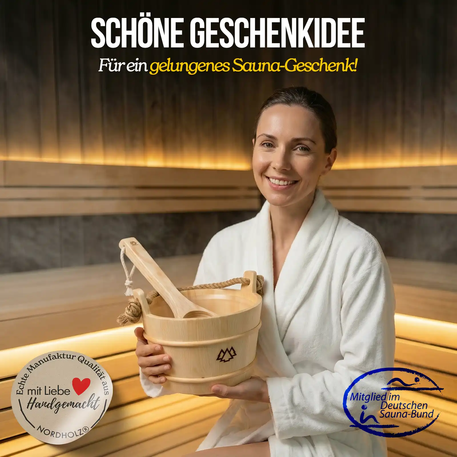 Sauna Eimer mit Kelle - Image 6