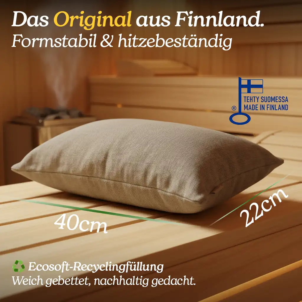 Sauna Kissen "Nordic Linen" - Image 4