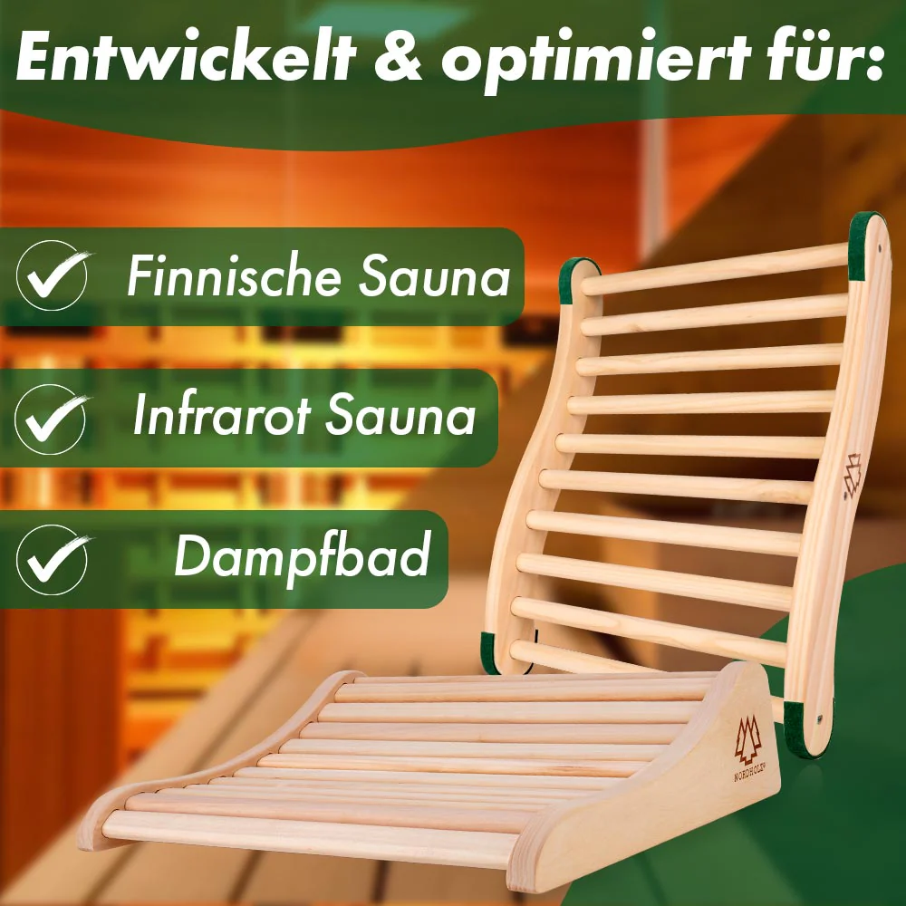 Sauna Kopfstütze + Sauna Rückenlehne 2er Set - Image 4